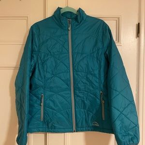 L.L Bean aqua winter jacket. Size large. Worn less than 10 times